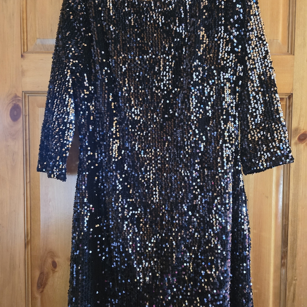 Charlie Paige Black Sequin Dress